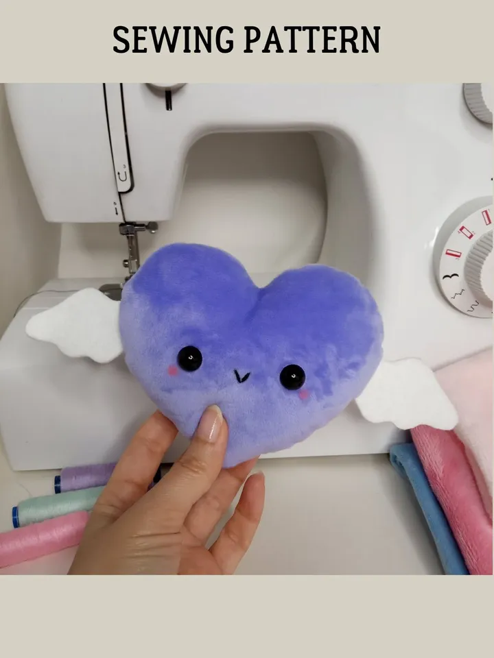Plush Heart Pattern (3 sizes)