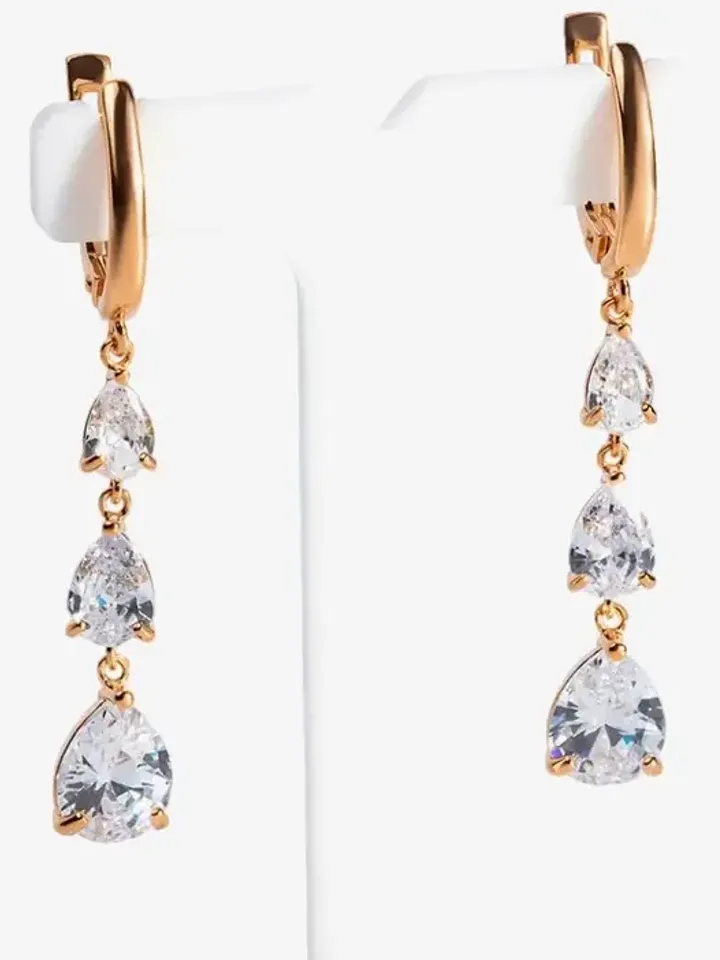 Earrings Silver 925 with cubic zirconia