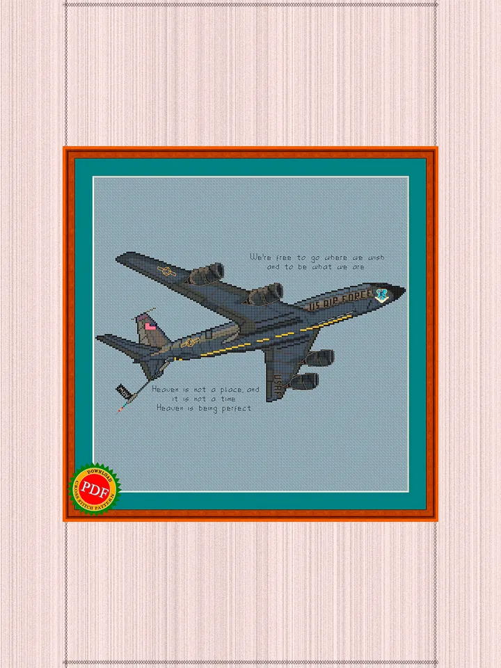 KC-135 Cross Stitch Pattern | KC-135 Stratotanker