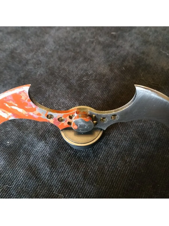 Batman cosplay - Batarang - polished steel with bruises - made of steel - made t