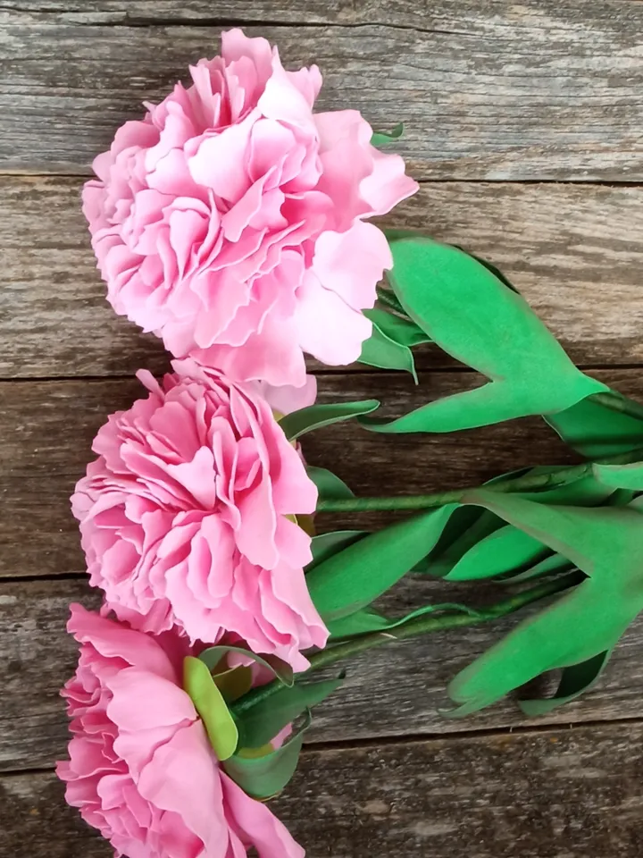 Pink peonies handmade/artificial flowers peonies/floral arrangements/home decor/gift for her/birthday gift/grandma gift