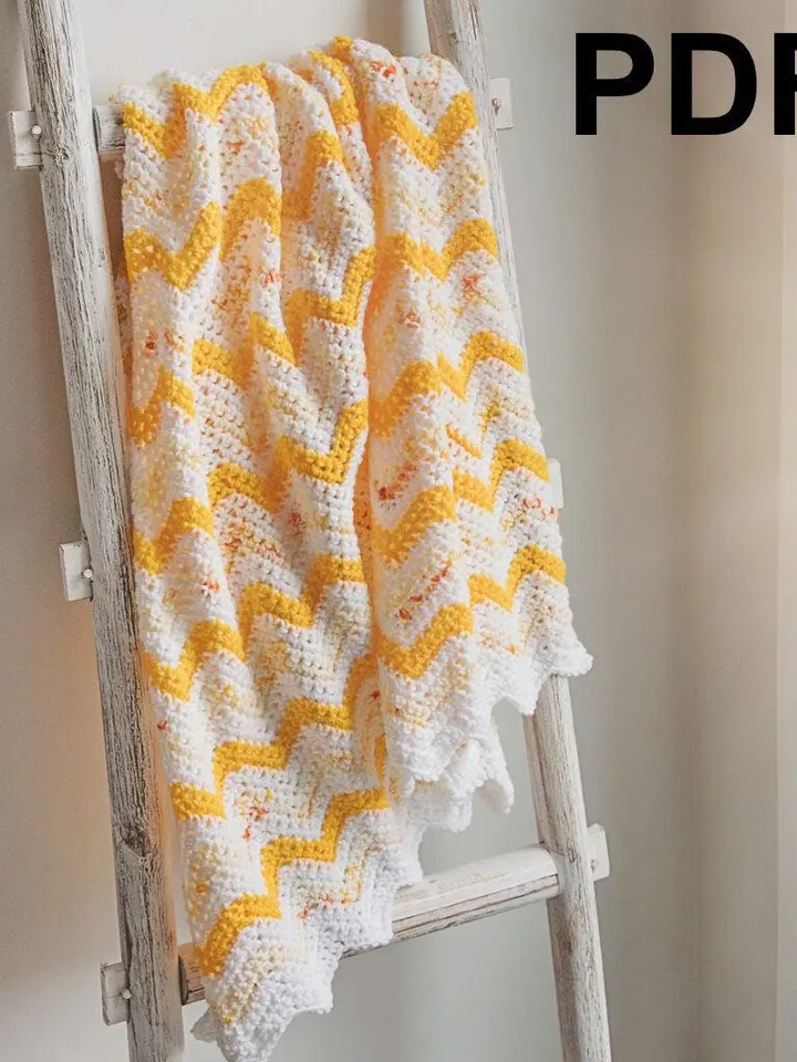 Blanket baby Crochet pattern baby blanket - easy pattern PDF instant download