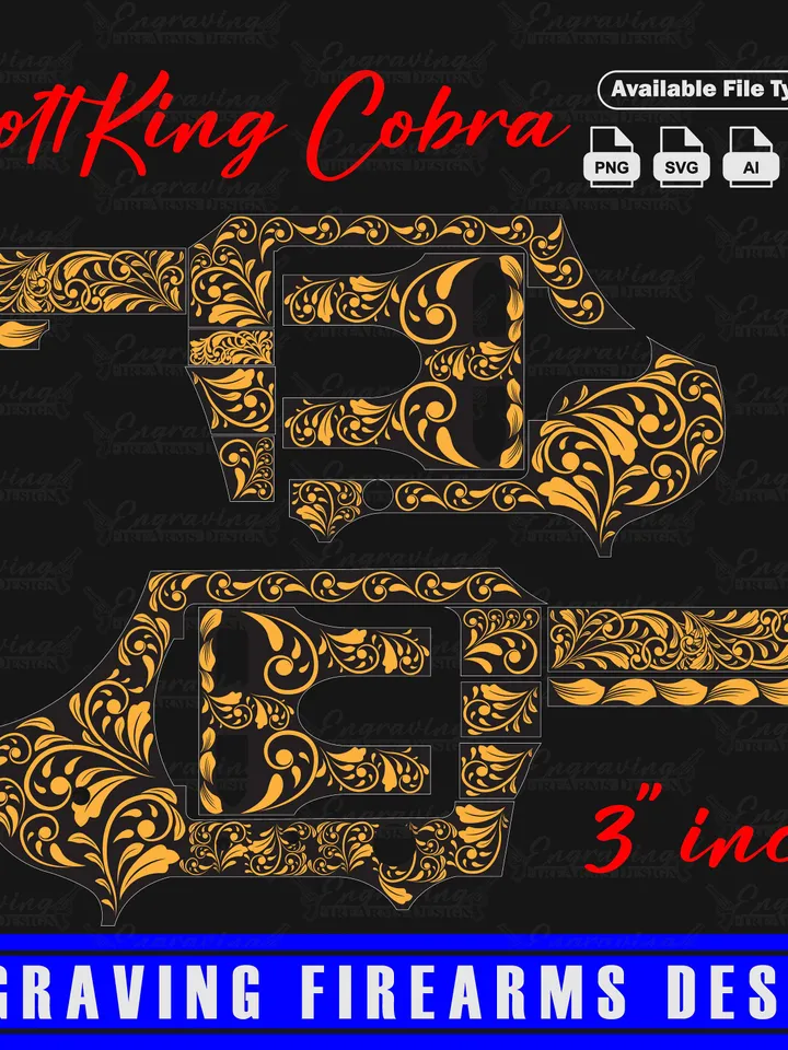 Engraving Firearms Design Colt King Cobra 3" Scroll Work