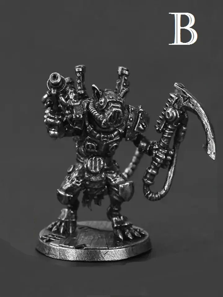 Mechanical Mice Troop Models, copper miniatures, tabletop wargaming fantasy miniature figures.