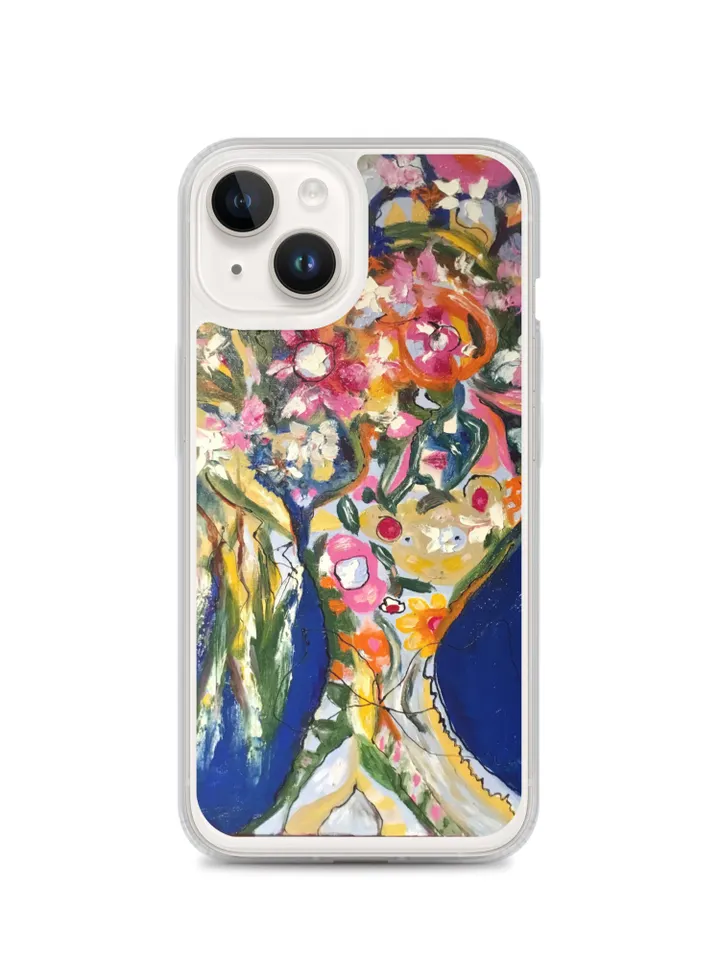 Floral bouquet iPhone Case designed with my original oil painting del fondo de mi corazon flower bouquet,unique gift.
