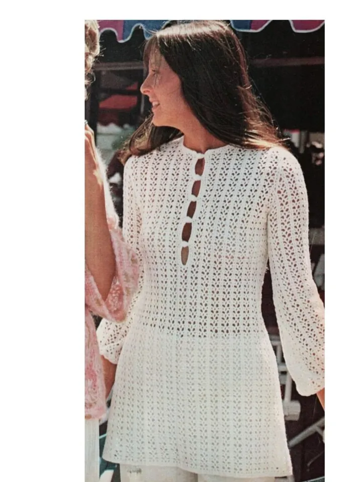 Tunic crochet pattern, crochet patterns, dress crochet patterns, lace tunic, women dress patterns pdf