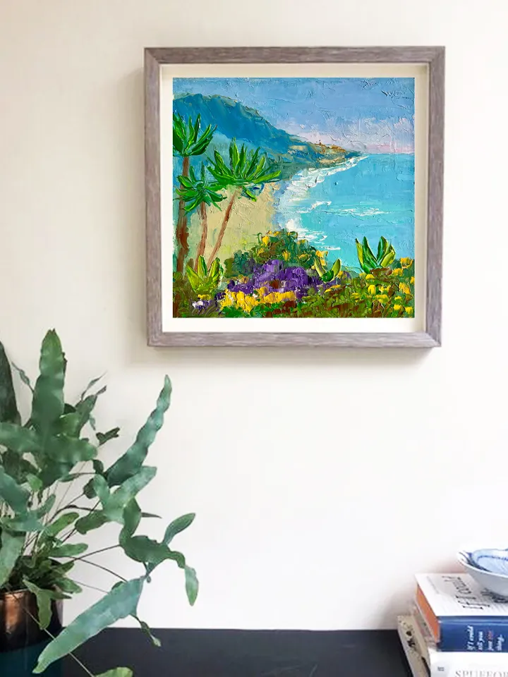 Landscape Painting Original Oil Painting Laguna Beach California Coastal fine art