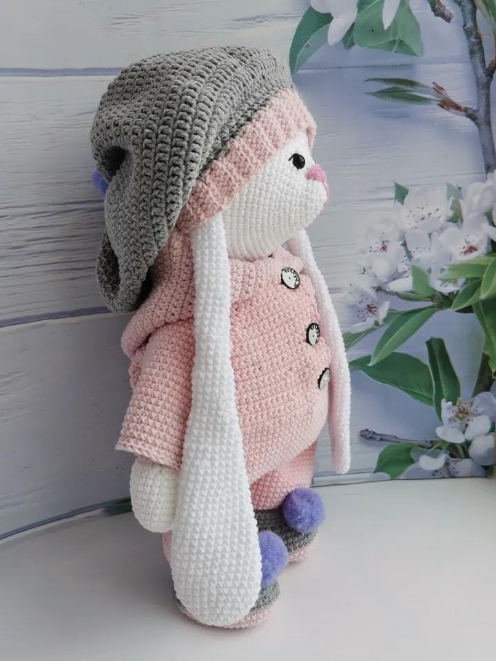 BUNNY crochet pattern 2 PDF Crochet rabbit doll pattern. crochet pattern bunny and crochet pattern of clothes for bunny