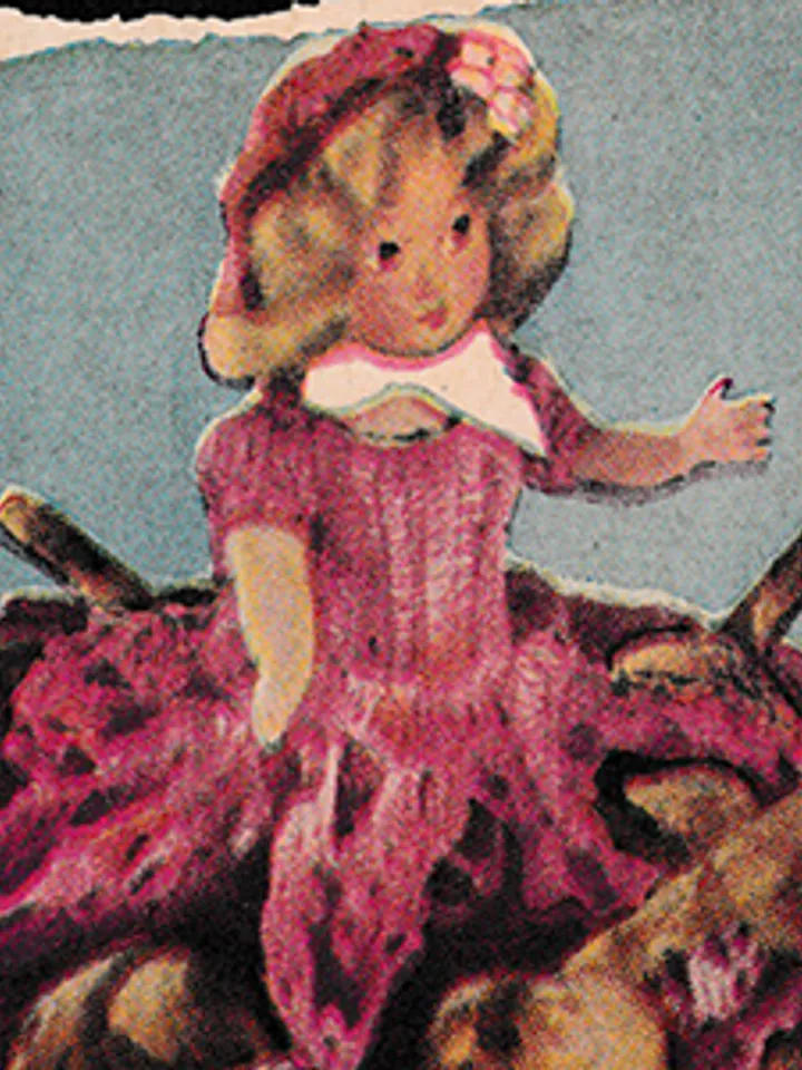 FREE Vintage Crochet Pattern Doll Hot Rolls Cozy Pattern Digital Download PDF