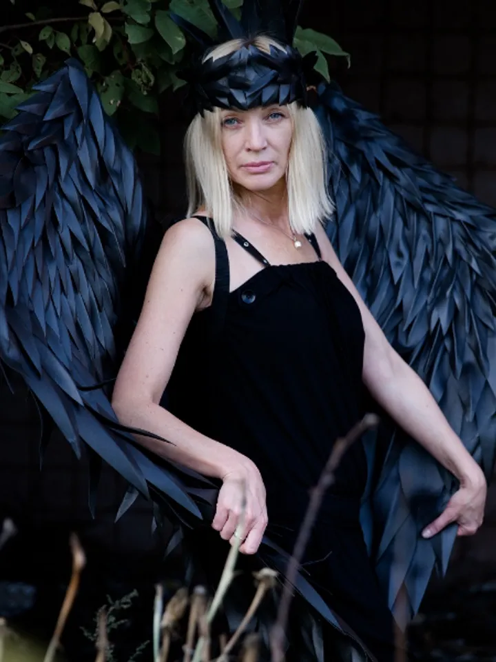 Black Angel Wings costume, Cosplay Wings, Adult Angelic wing, Show Wings, Maleficent wings Huge Angel Wings, Photo Prop