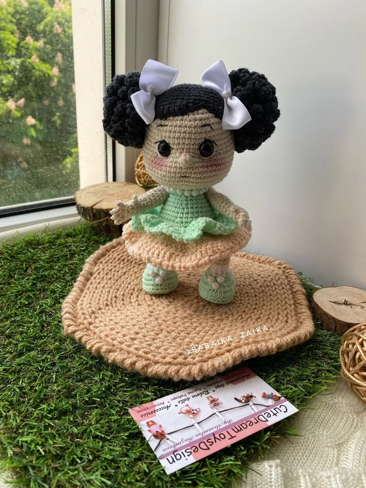 PDF Crochet Baby Doll Amigurumi Pattern, cute amigurumi baby doll, crochet doll, doll pattern, amigurumi baby toy