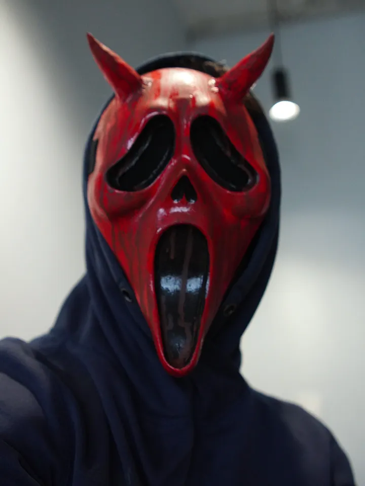 Killer Devil with Horns Mask Dead by daylight mask wearable halloween costume cosplay survival horror game Killer mask
