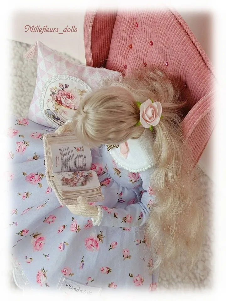 Interior doll Alice. Time to drink tea.