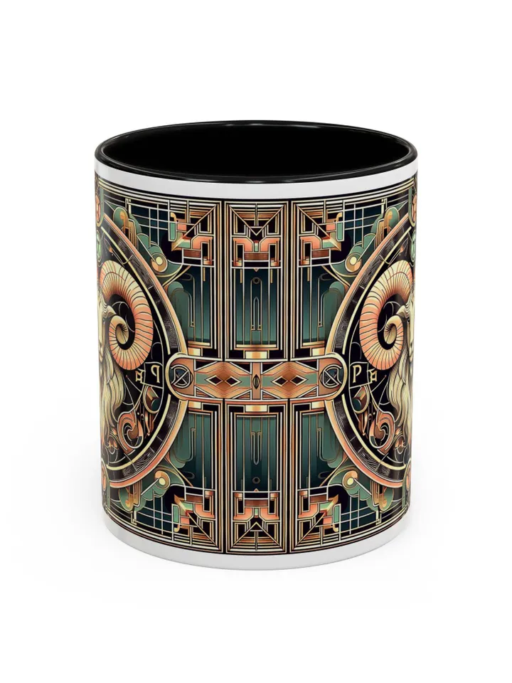 Aries Zodiac Sign Coffee Mug 11oz 15oz, Passionate, Bold Fiery Energy Mug, Aries Birthday Gift, Astrology Mug, Aries Horoscope Cup