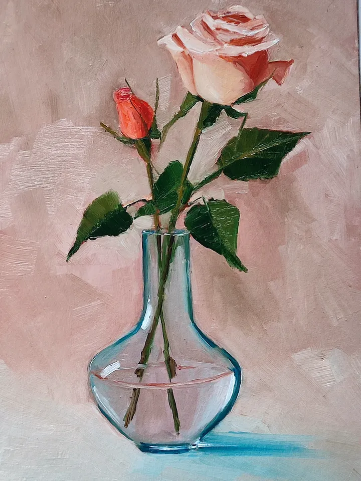 oil painting on canvas 15 x 21