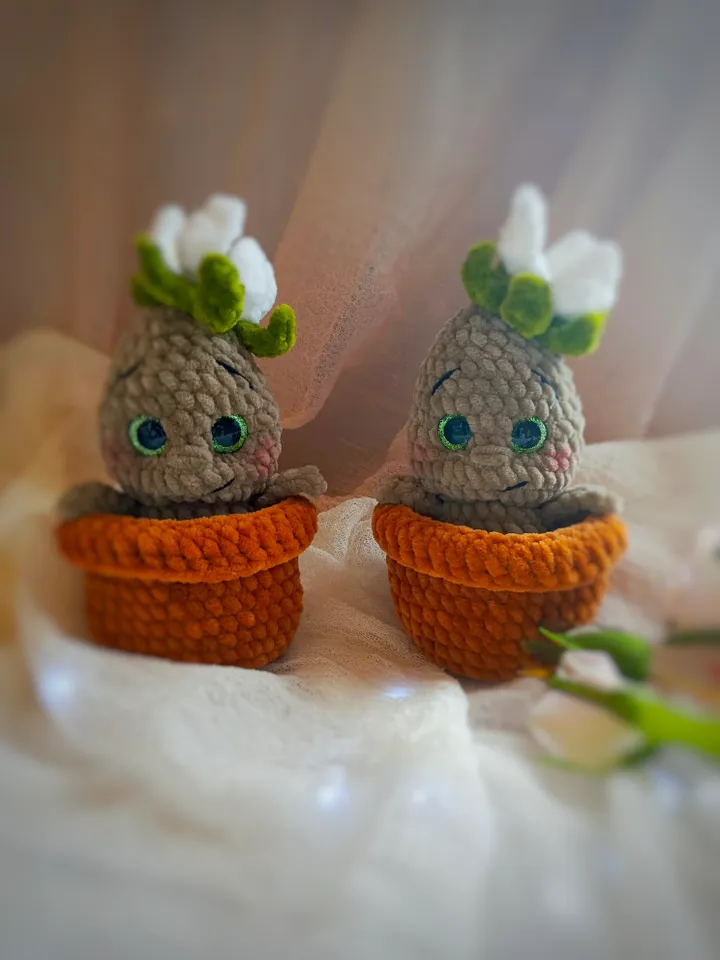 Crochet Pattern, Cactus Amigurumi PDF Pattern, Crochet pattern flower