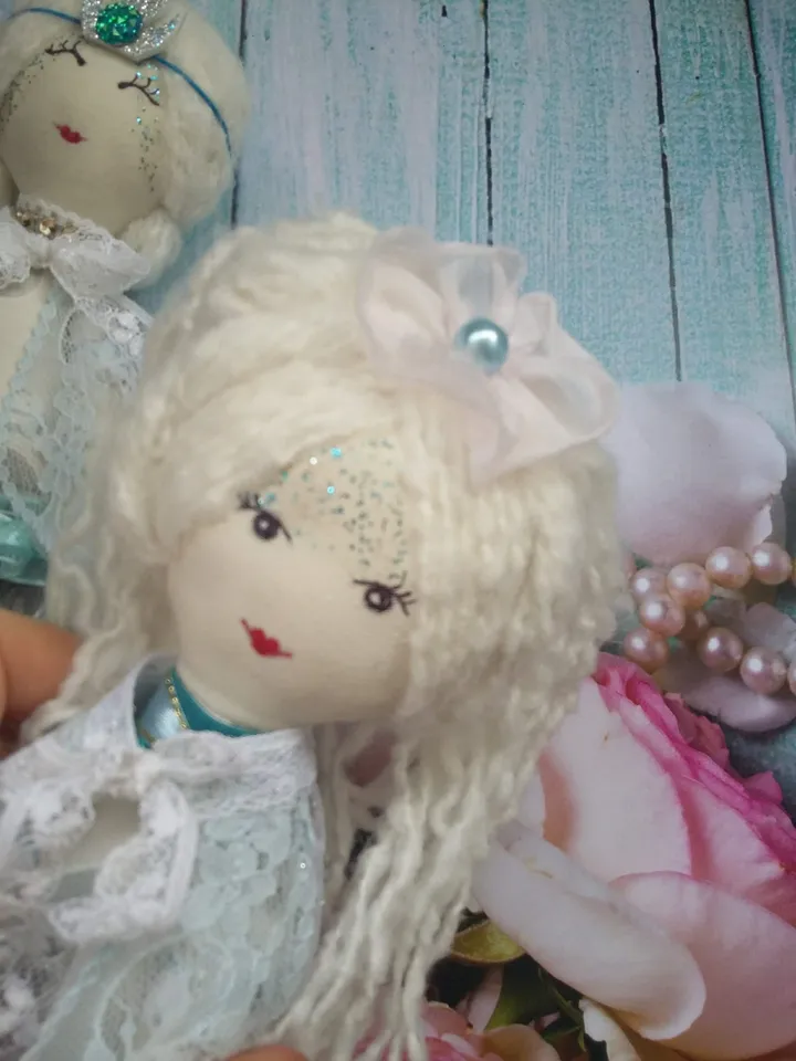 elsa doll,Textile,princess Elsa,with white hair,Elsa queen from a fairy tale,gift for a girl,tilda elsa,frozen birthday,snow queen