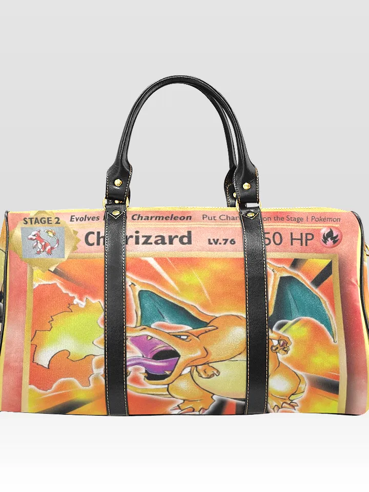 Charizard Card Travel Bag, Duffel Bag