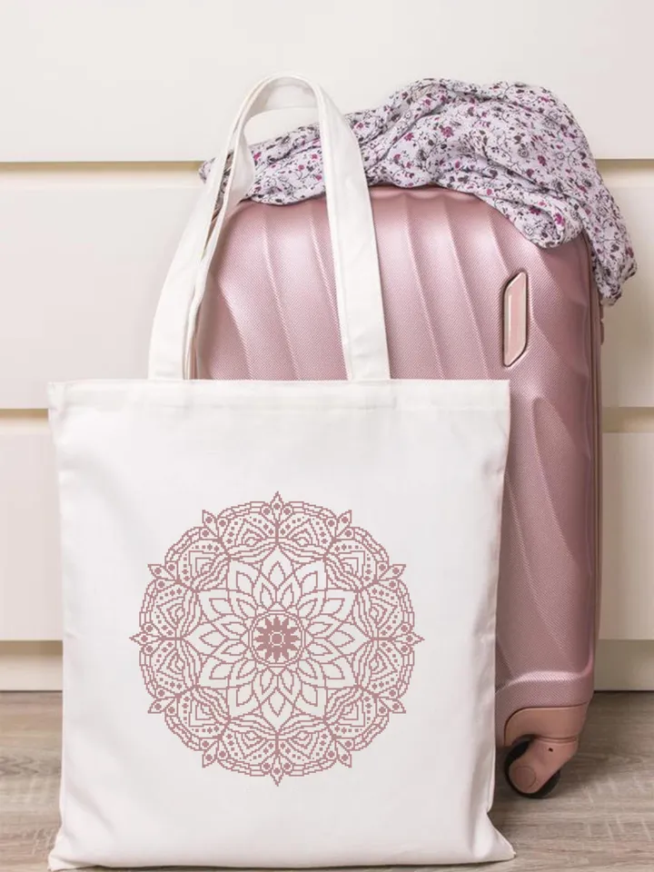 Mandala cross stitch pattern PDF download Monochrome cross stitch chart, Mandala pattern digital PDF, Mandala ornament, DIY Home decor #M267