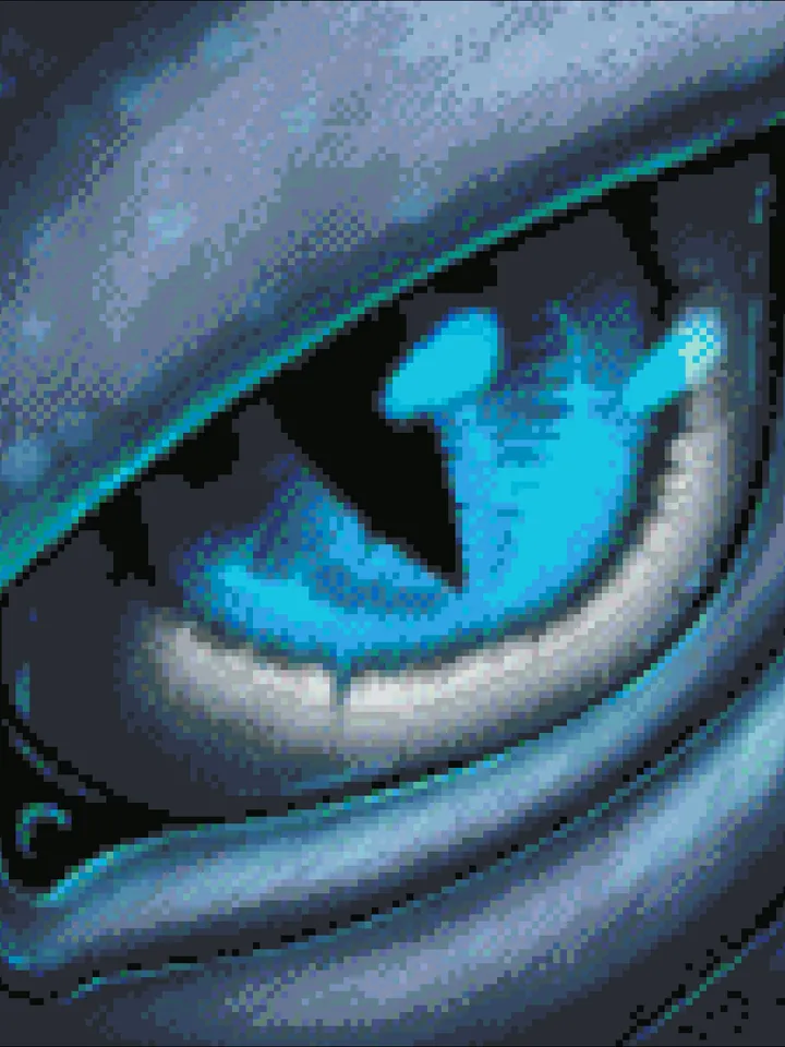 Vintage Cross Stitch Pattern Dragons Eye Counted Digital Download PDF