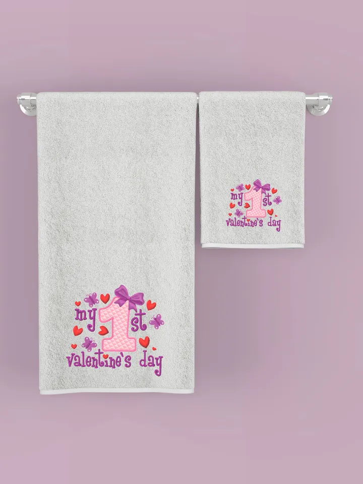 My first Valentine embroidery designs Machine embroidery pattern 3 sizes, Embroidery files baby valentine, Baby girl embroidery digital #R8
