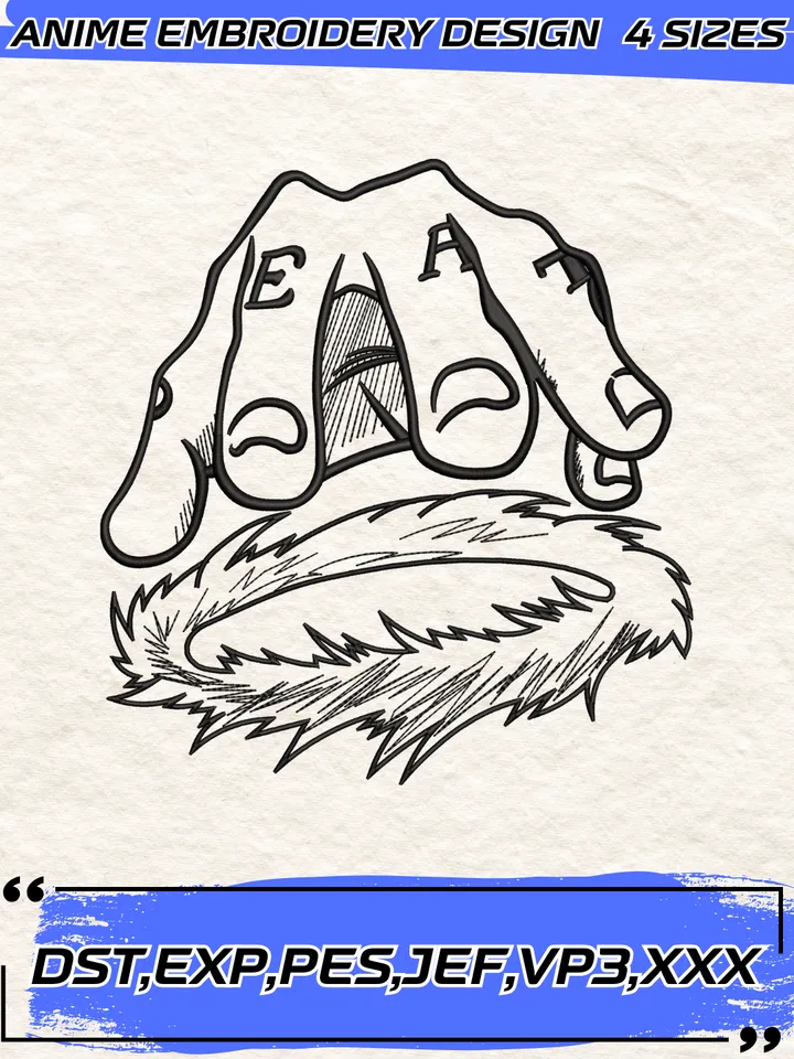 Law Room Embroidery Design,One Piece Anime Embroidery Design,4 sizes, Instant Download