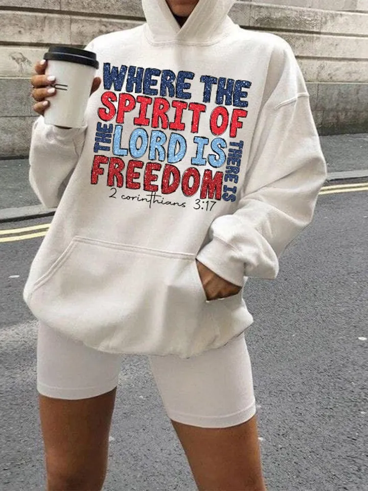 Glitter Where the spirit of the Lord is, there is freedom PNG, Freedom America, christian religious faith, USA 4th July, Independence Day