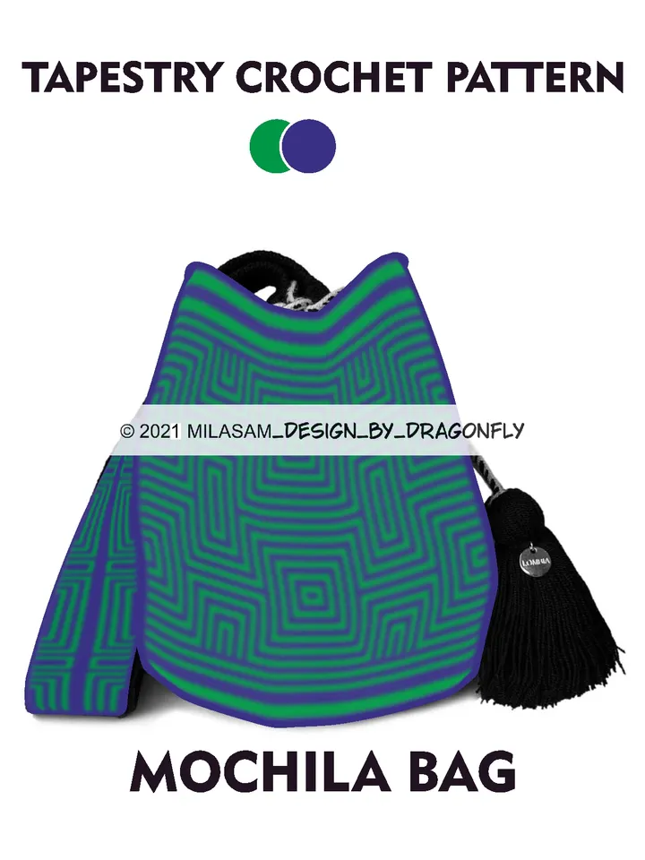 Wayuu mochila bag patternsg - Illusion