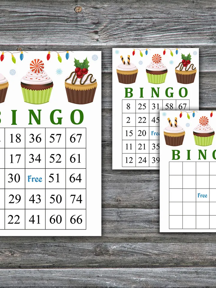 Christmas bingo game card,Christmas cake bingo,Christmas Bingo Printable,Holiday Bingo Cards,INSTANT DOWNLOAD--50
