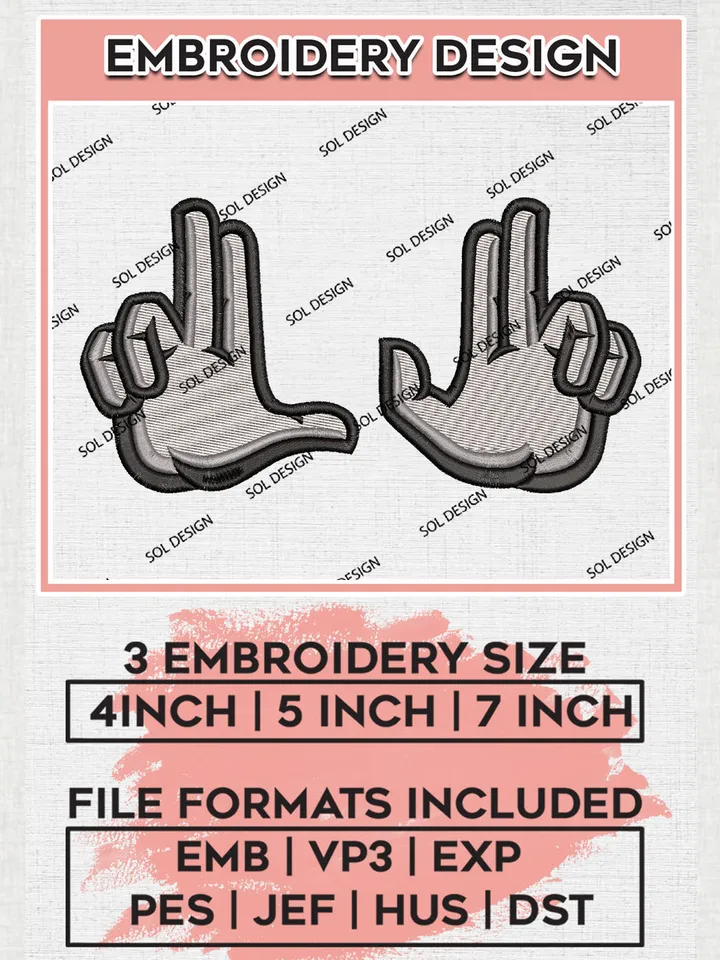 NCAA Northern Arizona Lumberjacks Team Hands Logo Embroidery Design Files, NCAA Northern Arizona Lumberjacks Machine Embroidery, NCAA Teams, 3 sizes, NCAA Machine embroidery designs, Digital Download