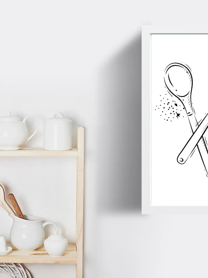 Kitchen Wall Art, Set Of 3 Kitchen Decor, Line Drawing Kitchen Prints, Printable Kitchen Wall Art, Kitchen Posters, Kitchen Print