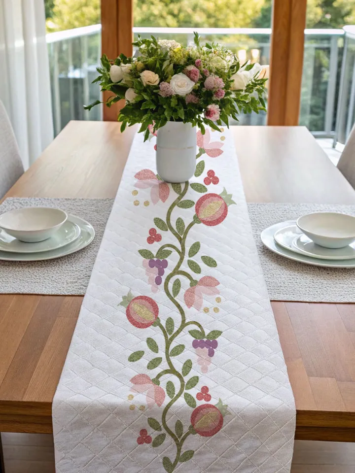 PDF Appliqué Pattern "Fruit Waltz" – Table Runner Design (34 x 13 inches)