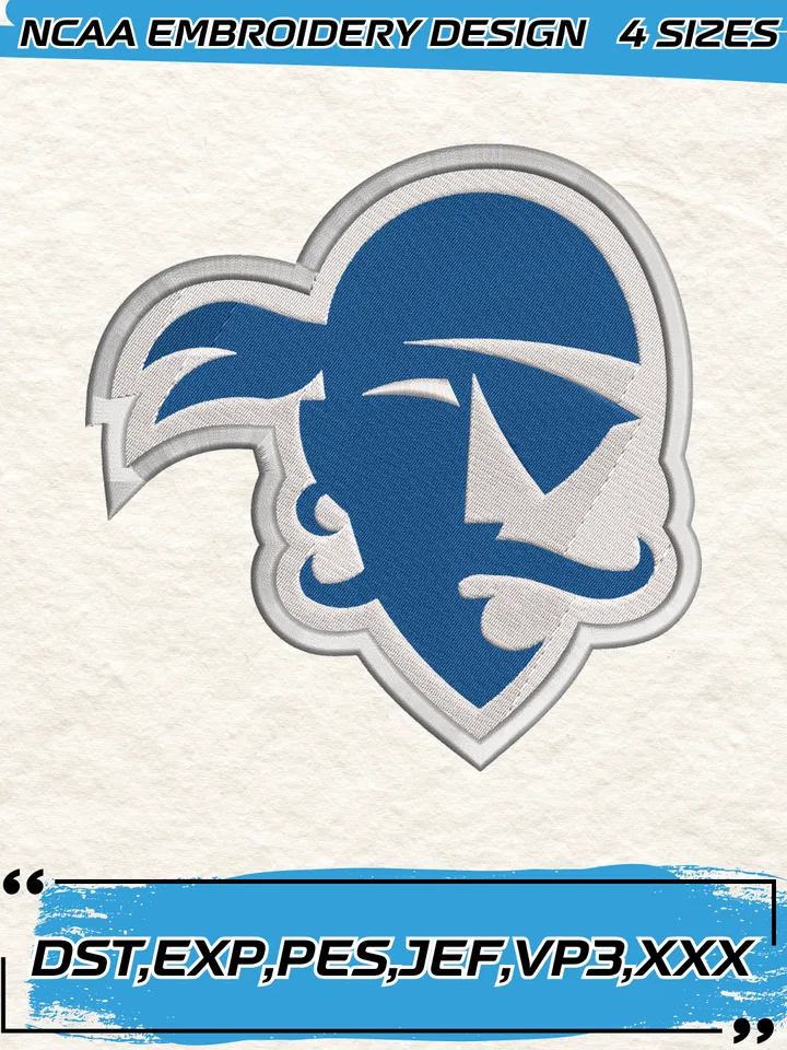 Seton Hall Pirates Logos Embroidery Designs,NCAA Logo Embroidery Design,Machine Embroidery Design File,4 Sizes, Digital Download