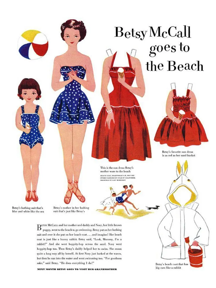 Paper Doll Betsy Digital Download PDF