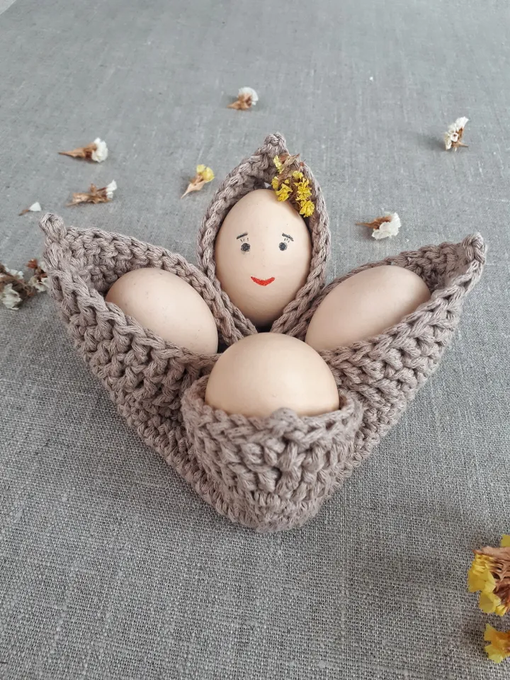 CROCHET PATTERN Crochet basket pattern Easter Crochet Patterns Kitchen Egg basket pdf Crochet kitchen set pattern Easy Crochet Pattern DIY