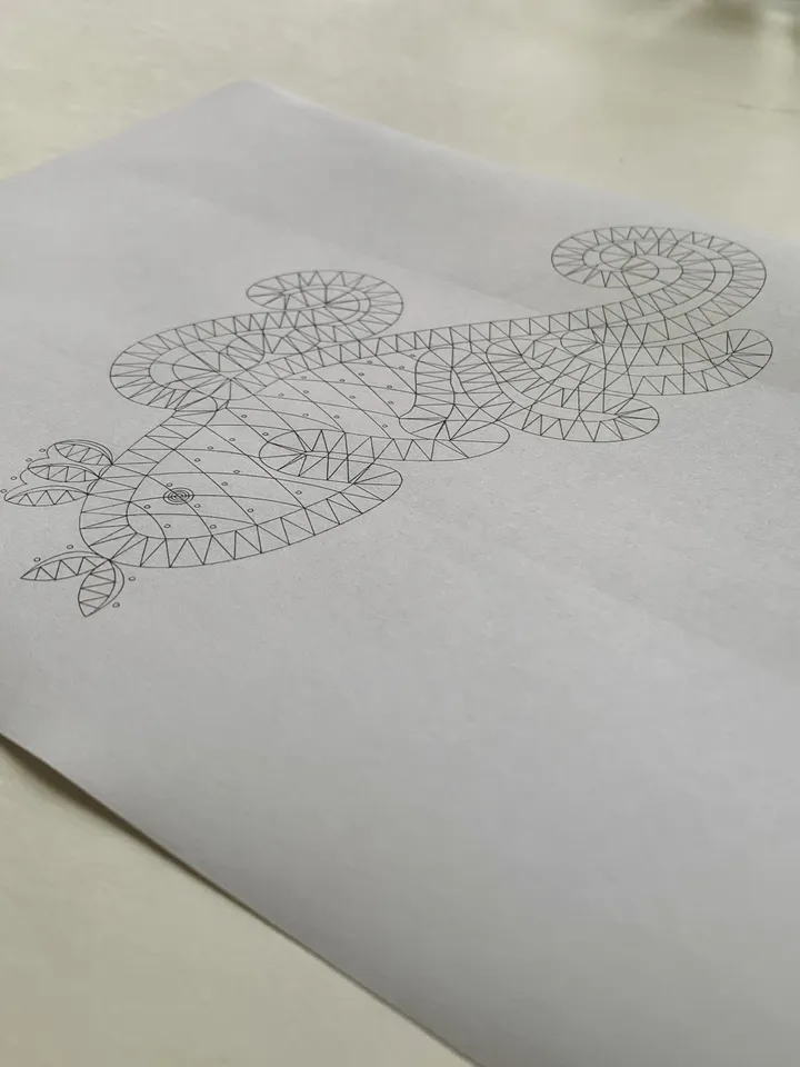 Bobbin lace Fish pattern Lace souvenir Printable PDF pattern Lace decor