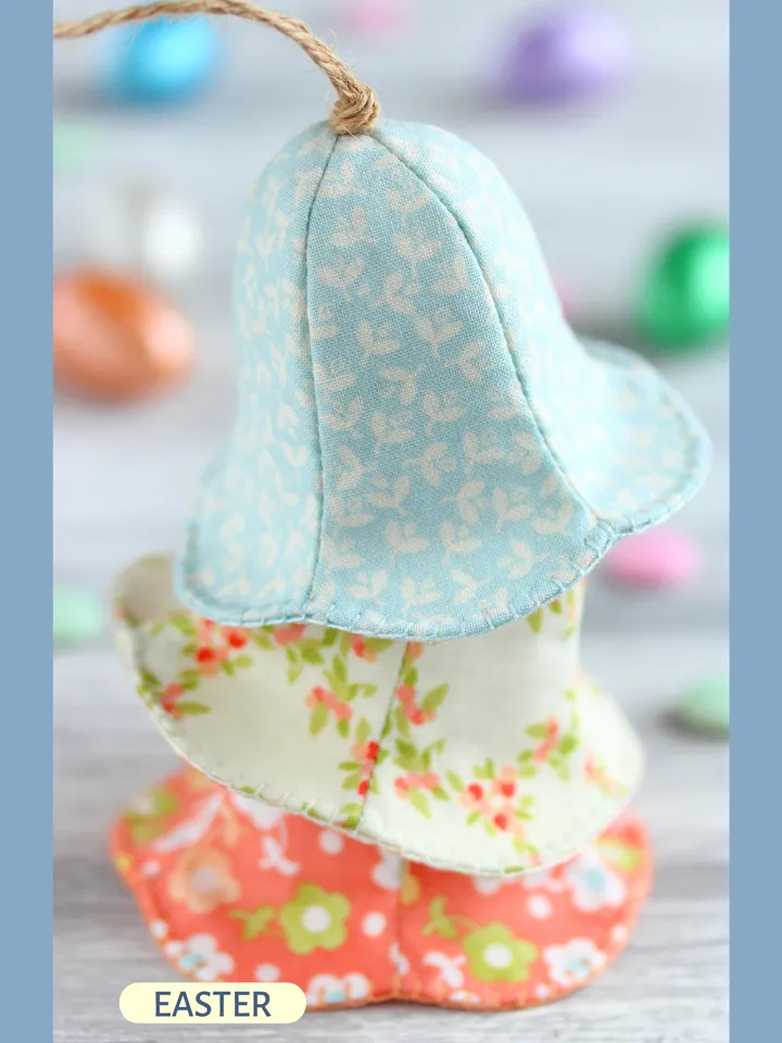PDF Easter Bell Ornament Sewing Pattern