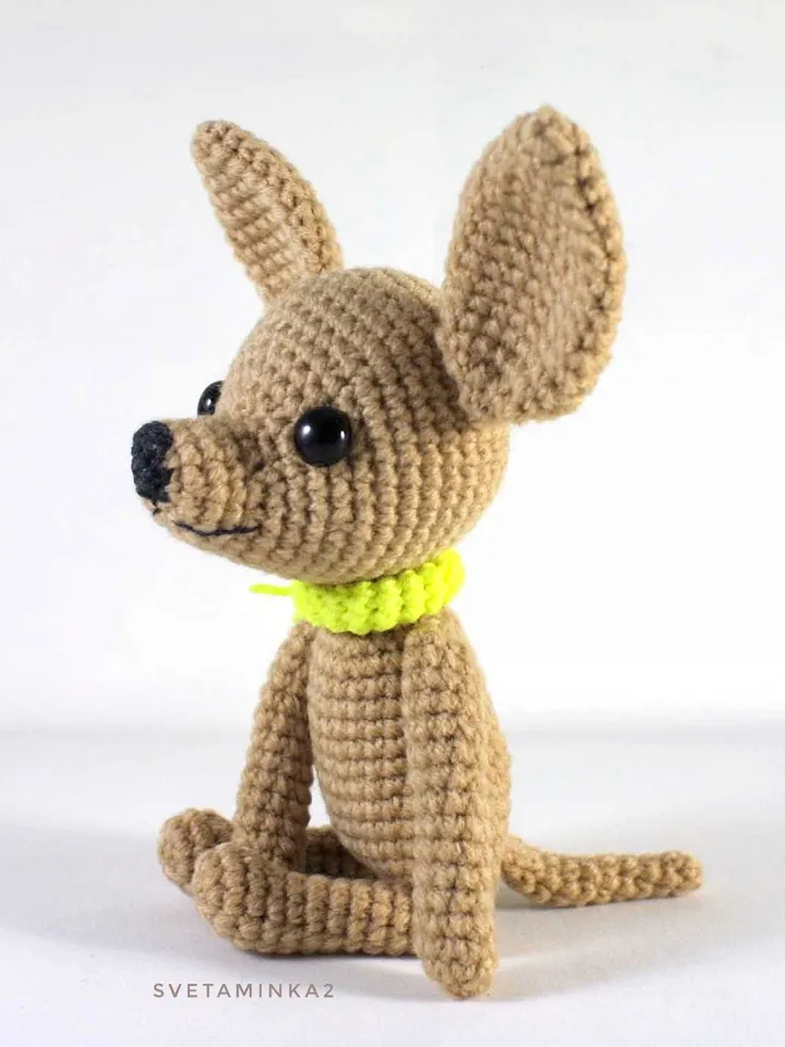 Crochet Chihuahua Pattern. Amigurumi Chihuahua. Crochet Dog. Amigurumi Dog. Digital Download. PDF.