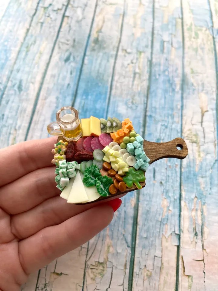 Magnet Miniature St Patrick Day Board with Polymer clay Souvenir