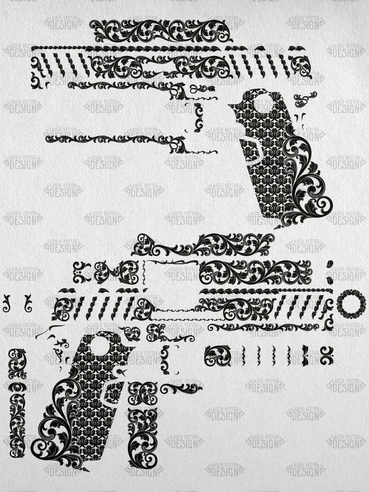 VECTOR DESIGN Springfield Armory 1911 DS Prodigy AOS Scrollwork 1