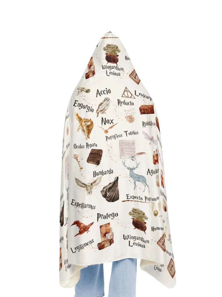 Wizarding World Snuggle Blanket ; Magic School Snuggle Blanket Owl Key Magic World Custom Wizard Snuggle Blanket Gift Baby Magic WBB12