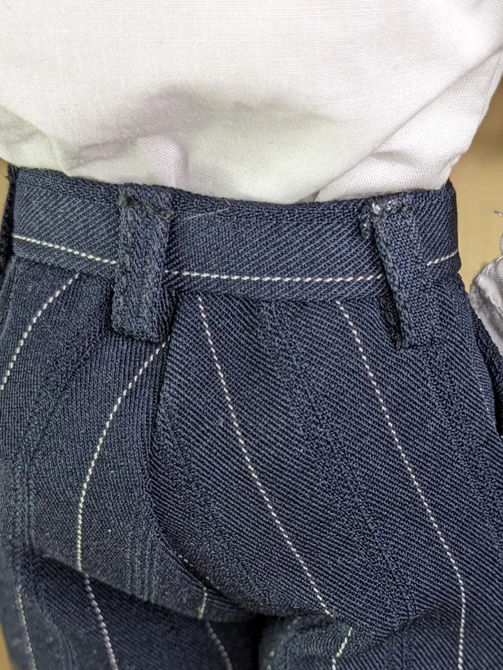 Handmade classic navy pants for 13 inch fashion male dolls (Adonis)