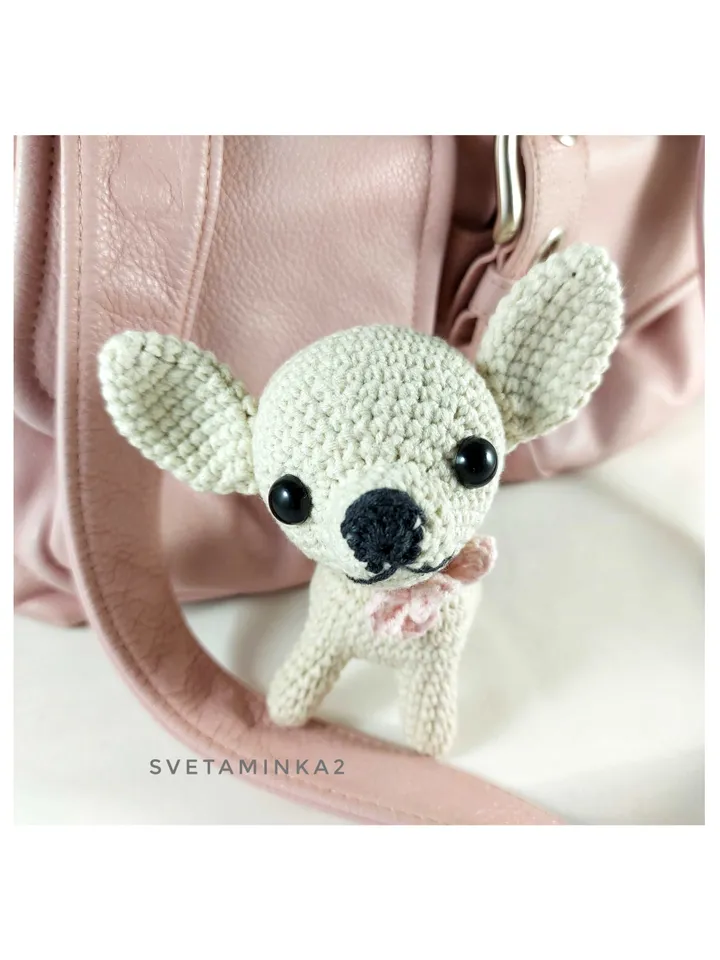 Chihuahua Crochet Pattern. Amigurumi Dog Pattern. Digital Download. PDF.