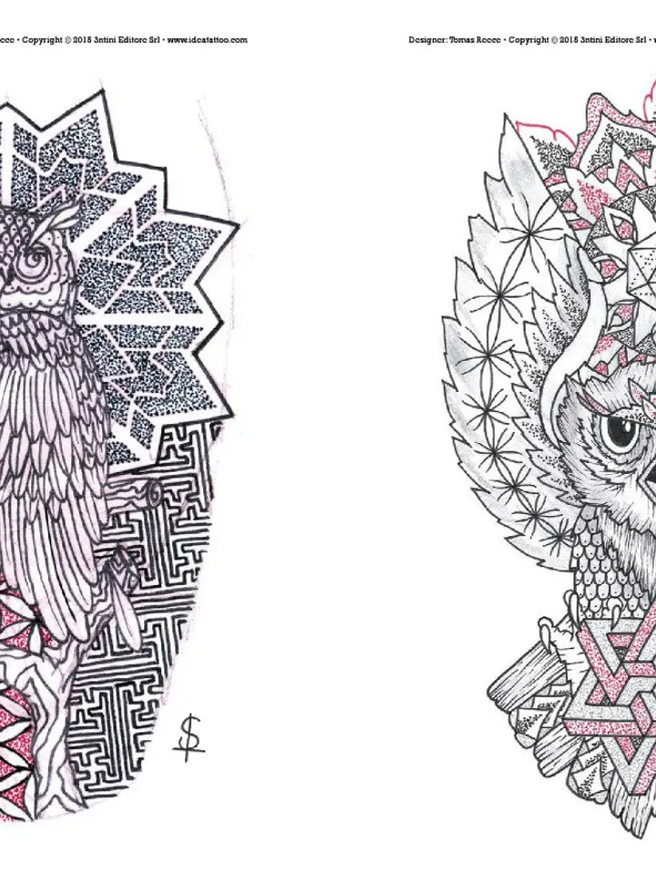 150 Owl tattoo