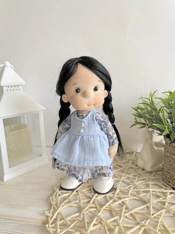 Handmade Textile Doll Art Doll Waldorf Doll Inspiration Birthday Gift for Girl