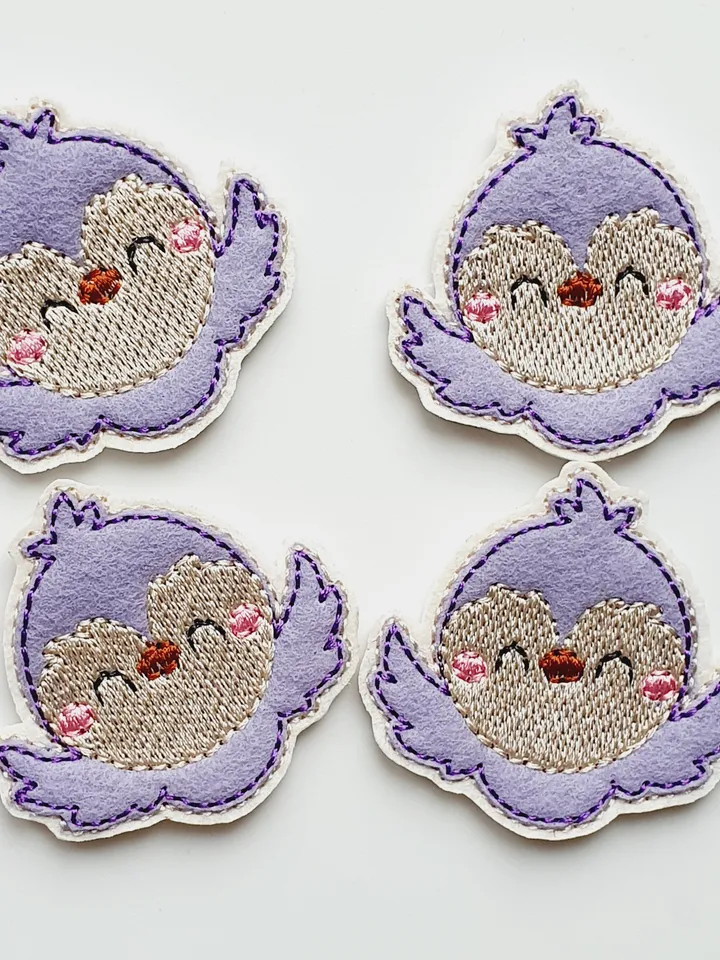 ITH Felt Birdie Embroidery Design Applique, Mini Bird Felties Pattern for Crafts, 4x4 Hoop DIY Project File