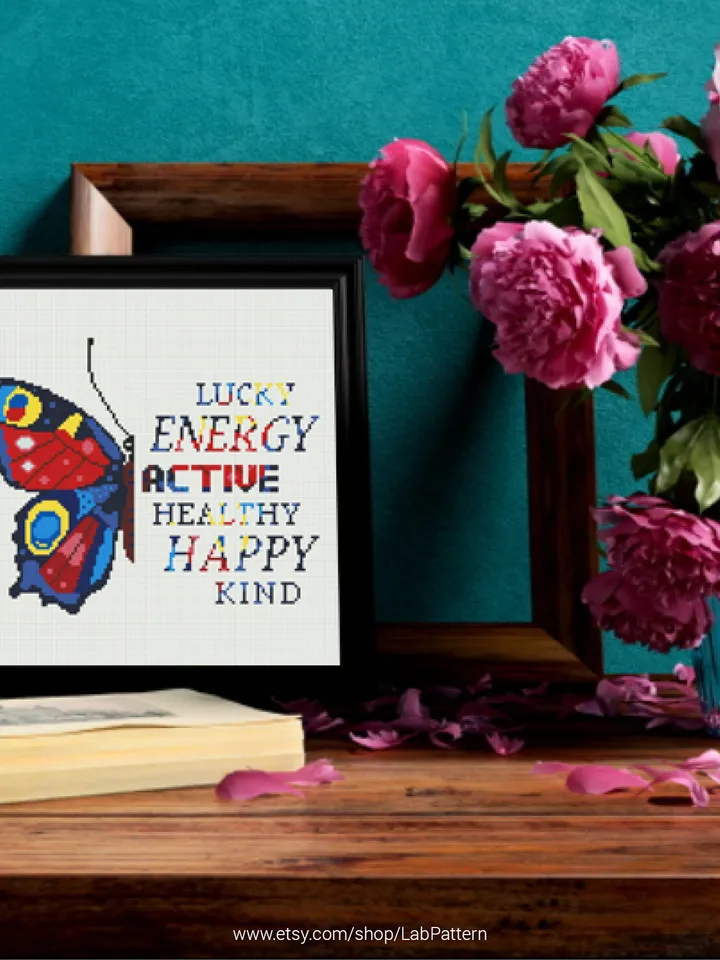 Butterfly Cross stitch pattern | Embroidery Pattern | Instant Download | Embroidery Designs