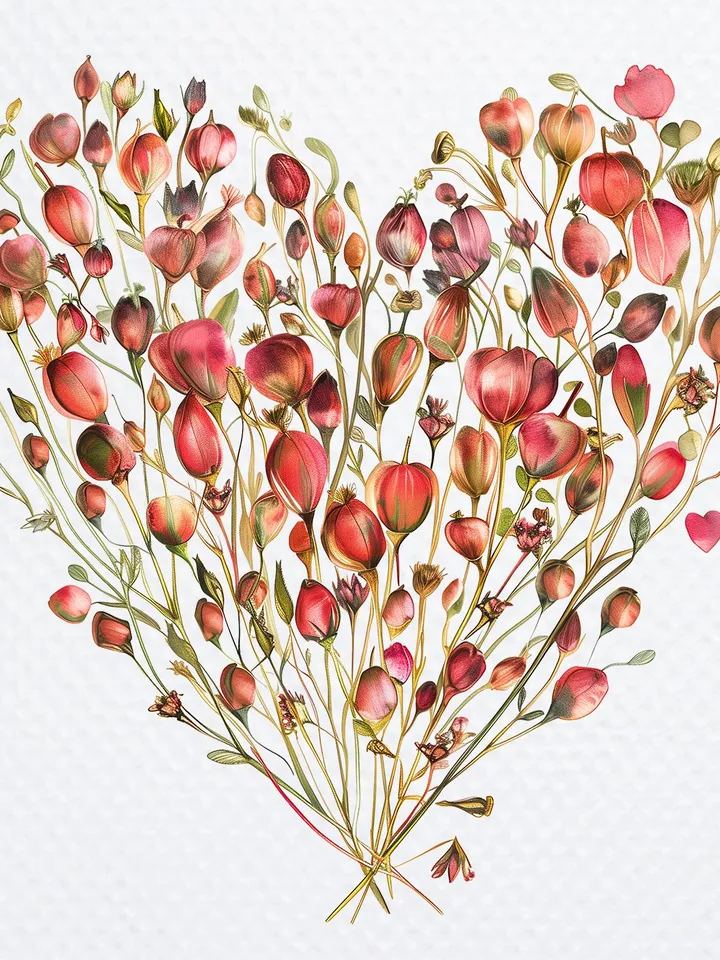 18 Floral Heart PNG Budnle, Сherry blossoms clipart, Forget me not, Watercolor clipart for sublimation,  Digital download, Paper craft