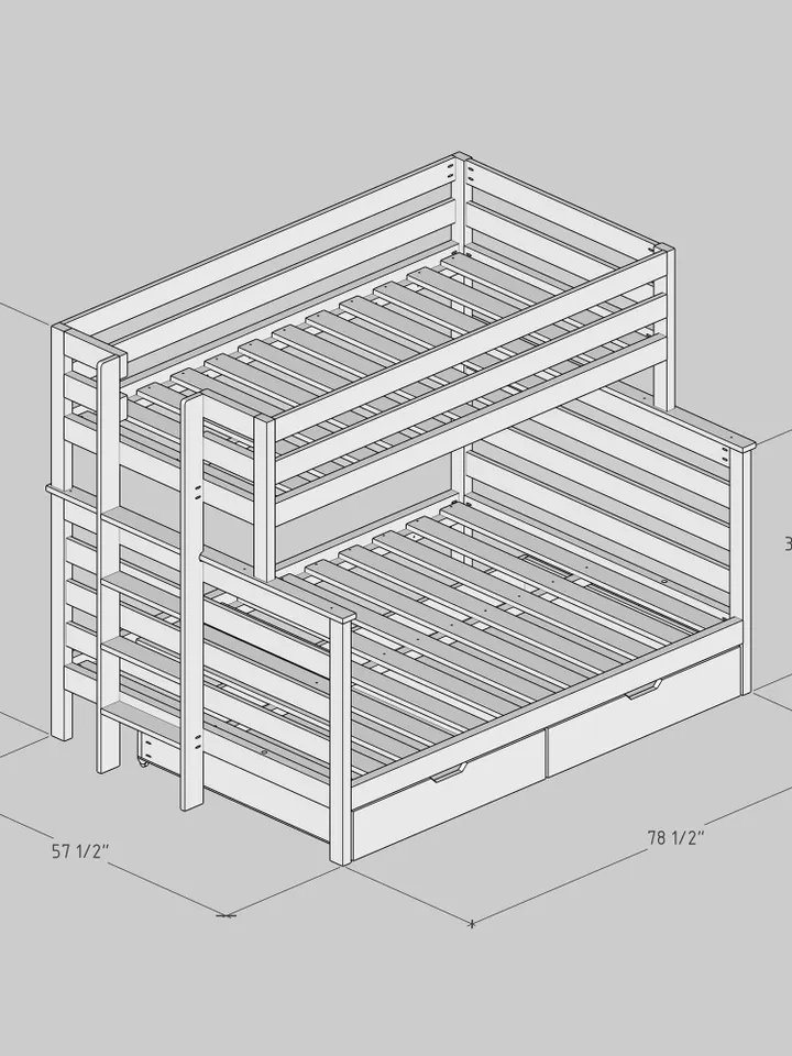 Twin Over Full Bunk Bed Plans, PDF, DIY