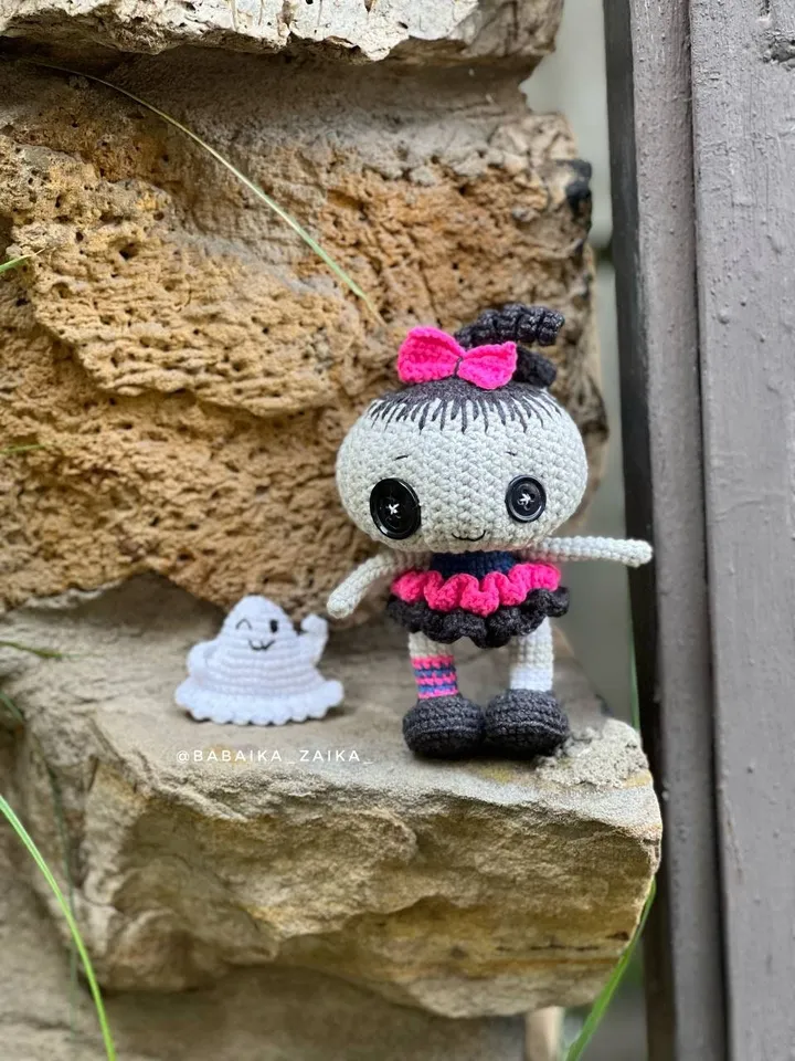 PDF Crochet Halloween Doll Pattern and Ghost, Amigurumi Pumpkin Doll, Halloween decor, Amigurumi Ghost, Amigurumi Pumpkin monster